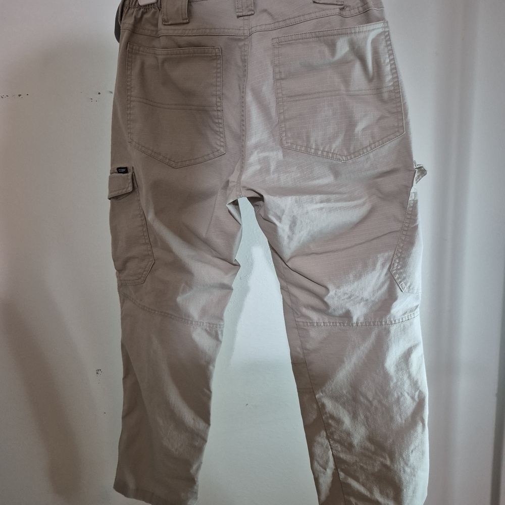 Men's Beige Tactical Pants - Picture 5 of 6